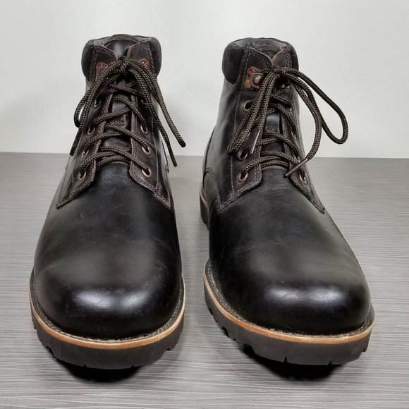 UGG Seton Waterproof Ankle Boot, Brown Leather, Mens Size 9 M / 42 - Picture 3 of 13